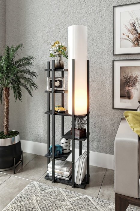Opviq Vogue - OSM Lámpara de pie Negro y blanco